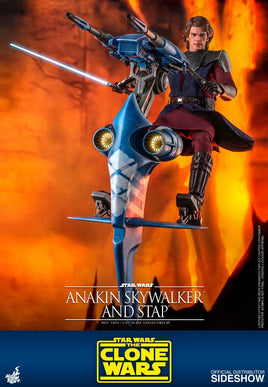 Star Wars The Clone Wars Figura 1/6 Anakin Skywalker & STAP 31 cm