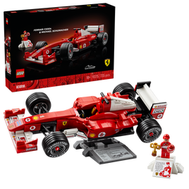 LEGO® Icons Ferrari F2004 y Michael Schumacher – 11375