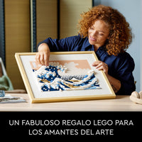 Kit de construcción LEGO® Art 31208 Hokusai: La Gran Ola (1810 piezas)
