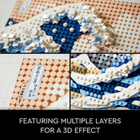 Kit de construcción LEGO® Art 31208 Hokusai: La Gran Ola (1810 piezas)