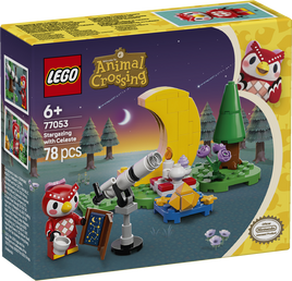 LEGO® Animal Crossing™ Mirando las estrellas con Estela 77053