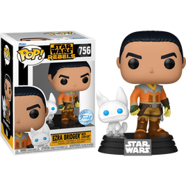 Funko POP! Star Wars Rebels - Ezra Bridger with Loth-Cat (Exclusivo)