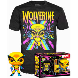 Set Funko POP! & Tee Marvel Wolverine Black Light