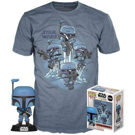 Set Funko POP! & Tee Star Wars Mandalorian L