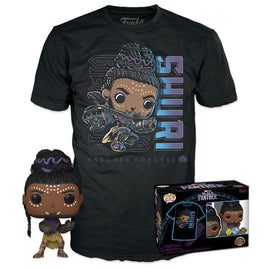 Set Funko POP! & Tee Marvel Black Panther Shury Exclusive