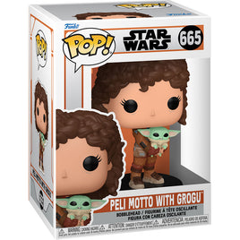 Funko POP! Star Wars Mandalorian 9 Peli Motto with Grogu