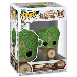 Funko POP! Marvel We Are Groot - Groot as Capitan America