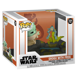 Funko POP! Deluxe Star Wars The Mandalorian Grogu with Frog