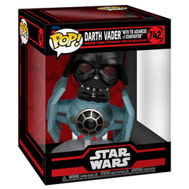 Funko POP! Rides Deluxe Star Wars Darth Vader with Tie Advanced Starfighter