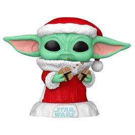 Funko POP! Star Wars Grogu with Christmas Cookie