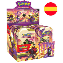 Caja/Expositor Mini lata juego cartas coleccionables SV6 Pokemon ESPAÑOL