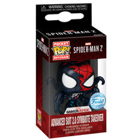 Llavero Pocket POP Spider-Man 2 Advanced Suit 2.0 - Symbiote Takeover
