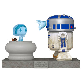 Funko POP! Deluxe Star Wars R2-D2 and Princess Leia Hologram