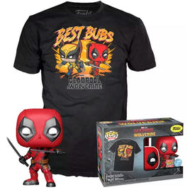 Set Funko POP! & Tee Marvel Deadpool & Wolverine
