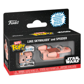 [Pre-pedido] Bitty Pop Rides Star Wars - Luke Skywalker and Speeder