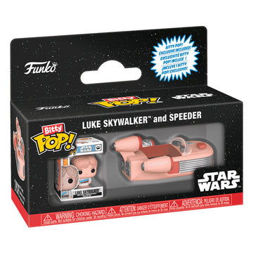 [Pre-pedido] Bitty Pop Rides Star Wars - Luke Skywalker and Speeder