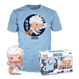 [Pre-pedido] Set figura POP & Tee One Piece - Luffy Gear Five
