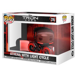 [Pre-pedido] Funko POP! Rides Disney Tron Ares - Athena with Light Cycle