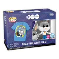 Funko POP! & Tee Looney Tunes - Bugs as Fred (Set de Figura y Camiseta) Exclusivo