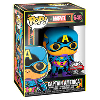 Funko POP! Marvel Captain America Black Light Exclusive