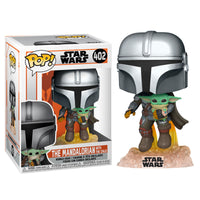 Funko Pop! Star Wars The Mandalorian Mando Flying with Jet Pack