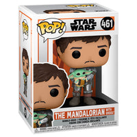 Funko Pop! Star Wars Mandalorian Mando Holding Child