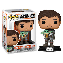 Funko Pop! Star Wars Mandalorian Mando Holding Child