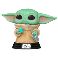 Funko Pop! Star Wars Mandalorian Grogu The Child with Cookie
