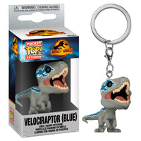 Llavero Funko Pocket POP Jurassic World 3 Velociraptor Blue