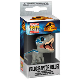 Llavero Funko Pocket POP Jurassic World 3 Velociraptor Blue