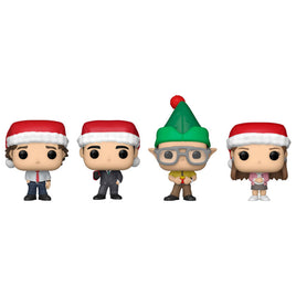Funko POP! Set 4 figuras Pocket POP The Office Tree Holiday