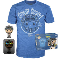 Set Funko POP! & Tee Regreso al Futuro Doc With Helmet