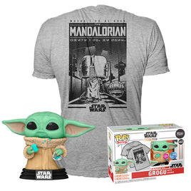 Funko POP! & Tee Star Wars Mandalorian Grogu Exclusive