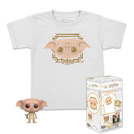 Funko Pocket Pop! & Tee NIÑO Harry Potter Dobby Exclusive TALLA NIÑO