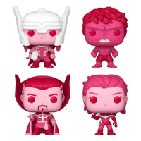 Marvel Valentines Pack de 4 Funko Pocket POP! Vinyl 4 cm